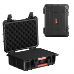 VEVOR IP67 atsparus vandeniui kietas dėklas 40x32x16.6 cm su putplasčio įdėklu, ratukais ir užraktu &ndash; kameroms, kelionėms, kariuomenei