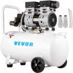 VEVOR 50L Itin Tylus 1HP Bealiejuvis Oro Kompresorius, 750W, 8 bar, Plieninė Talpa, Ne&scaron;iojamas Namų Remontui ir Padangų Pripūtimui