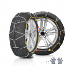 VEVOR avarinės sniego grandinės automobiliams, SUV ir sunkvežimiams, mangano plienas, automatinis įtempimas, 2 vnt., tinka 175-15 iki 225/55-14 padangoms