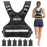 VEVOR reguliuojama svorio liemenė 4&ndash;10 kg, X forma, 6 nuimami svareliai, at&scaron;vaitai, vyrams ir moterims bėgimui ir jėgos treniruotėms