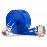 VEVOR 76 mm x 15,2 m mėlyna PVC atplovimo žarna su spaustukais ir Camlock jungtimis, vandens perdavimui ir drėkinimui