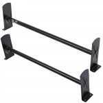 VEVOR Reguliuojamas plieninis stogo kopėčių laikiklis furgonams, 2 strypai, 227 kg, tinka 910&ndash;1330 mm stogams, Chevrolet Express, GMC Savana