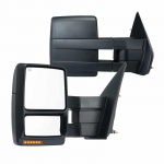 VEVOR &scaron;ildomi veidrodėliai Ford F150 2004&ndash;2014, su posūkio ir balos ap&scaron;vietimu, rankiniu teleskopu, juodi