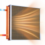 VEVOR 610 x 610 mm vandens&ndash;oro &scaron;ilumokaitis, 225 kBTU, variniai vamzdeliai ir aliuminio pelekai lauko krosnims ir HVAC