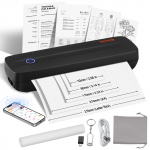 VEVOR ne&scaron;iojamas Bluetooth terminis spausdintuvas, 2600mAh baterija, 300 DPI, bekra&scaron;tis A4/A5 spausdinimas &ndash; iOS, Android, ne&scaron;iojamiesiems