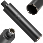VEVOR 89 mm deimantinis &scaron;erdis &scaron;lapiam gręžimui, 356 mm gylis, 1-1/4-7 sriegis, betonui, plytoms ir mūrui