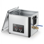 VEVOR 15L ultragarsinis valytuvas 240W, nerūdijančio plieno 40kHz pramoninis valymo įrenginys su krep&scaron;eliu ir skaitmeniniu ekranu