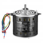 VEVOR 1/3HP krosnies pūstuvo variklis 220V 1.95A 3 greičiai 1250RPM &Oslash;10mm velenas + kondensatorius HVAC sistemoms