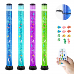 VEVOR 120 cm sensorinė burbulų lempa su 16 spalvų ir medūzomis &ndash; raminanti LED akvariumo &scaron;viesa autizmui, ADHD, nerimui