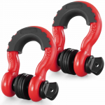 VEVOR 2 vnt. 19mm D formos vilkimo kilpos su 22.2mm varžtais, 4.75T apkrova, 28.5T tvirtumas, sunkiam vilkim