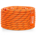 VEVOR 1,3 cm dvigubo pynimo poliesterio alpinizmo virvė arboristams, 36,6 m, 48 gijų, 35,58 kN tempimo stipris