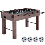 VEVOR 140 cm pilno i&scaron;matavimų stalo futbolo stalas su 4 kamuoliais, 2 puodelių laikikliais, namams, žaidimų kambariui, MDF