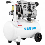 VEVOR 25L Tylus Bealiejinis Oro Kompresorius, 1HP/750W, 115 PSI, Ne&scaron;iojamas Plieninės Talpos Kompresorius Padangų Pripūtimui ir Remontui