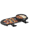 VEVOR 2-in-1 Elektrinis Kar&scaron;tas Puodas ir Grilis 2200W, Nelipnus Korėjieti&scaron;kas BBQ Shabu Shabu, Dviguba Temperatūros Kontrolė, 2,7L, 1&ndash;6 Asmenims