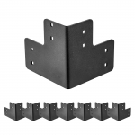 VEVOR tvirtas plieninės darbastalio kampinės laikiklio rinkinys 165x165x165mm, 1000kg apkrova, 8 vnt. su varžtais stalams ir platformoms