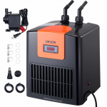 VEVOR 0.075 kW akvariumo &scaron;aldytuvas iki 200L &ndash; Tylus titano vandens &scaron;aldytuvas žuvims, a&scaron;elotams, koralams, 1200L/h srautas