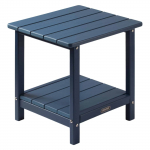 VEVOR HDPE Lauko &Scaron;oninis Staliukas, 450x380x440 mm, Dvigubas Sluoksnis, Atsparus Oro Sąlygoms, Lengvai Prižiūrimas, Terasai, Baseinui, Mėlynas