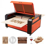 VEVOR 130W CO2 lazerinis graviravimo ir pjovimo įrenginys, 1400x900 mm, automatinis fokusavimas, 1200 mm/s, su vandens au&scaron;intuvu medžiui, akrilui, stiklui