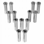 VEVOR 13 vnt. precizi&scaron;kas R8 colletų rinkinys 3,18&ndash;22,23 mm, 45# plienas, 30&mu;m TIR, su dėžutėmis, frezavimui ir gręžimui