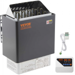 VEVOR 9kW elektrinė sausos pirties krosnelė su i&scaron;oriniu valdikliu, nerūdijantis plienas, 9&ndash;13m&sup3; patalpoms, 380&ndash;415V