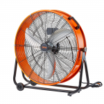 VEVOR 60cm Pramoninis Būgninis Ventiliatorius, 3 Greičiai, 8700 CFM, 360&deg; Reguliuojamas, Tylus Grindų Ventiliatorius Sandėliams ir Dirbtuvėms