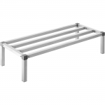 VEVOR aliuminio laikymo stovas 122x51x30 cm, 454 kg talpa, tvirtas lentynas virtuvėms, garažams, restoranams
