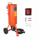 VEVOR 37.9L smėliasrovė su 2 keraminiais antgaliais ir 228,6 cm žarna, 60&ndash;110 PSI, rūdims ir dažams &scaron;alinti