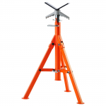 VEVOR sunkiųjų darbų vamzdžių stovas, reguliuojamas 69.1&ndash;132.1 cm V formos laikiklis, atlaiko iki 1133.9 kg, tinka 1.3&ndash;30.5 cm vamzdžiams