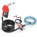 VEVOR 12V DC 30L/min ne&scaron;iojamas degalų siurblys su automatiniu antgaliu, 124W variklis, žarnos dyzelinui, benzinui, biokurui