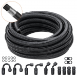 VEVOR 8AN kuro linijos rinkinys, 6,1 m pintas kuro vamzdis su 12 sukamų jungčių, 11mm ID, alyvai, kurui, dyzelinui