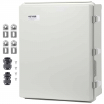 VEVOR Lauko elektros jungčių dėžutė 530x430x200mm, ABS korpusas, IP67 atsparus vandeniui ir dulkėms su vyriais ir plienine spyna
