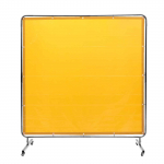 VEVOR 183x183 cm ugniai atspari suvirinimo uždanga su rėmu ir ratukais, UV apsauga, ne&scaron;iojama uždanga dirbtuvėms/pramonei