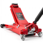 VEVOR 3 t žemo profilių aliumininis hidraulinis keltuvas, dvigubi stūmokliai, 85&ndash;515 mm diapazonas automobiliams ir SUV