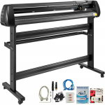 VEVOR 1350 mm vinilo pjaustymo aparatas su stovu, 1260 mm pjovimo plotis, LCD ekranas, USB, ženklams ir rankdarbiams