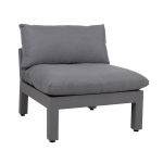Modulinė sofa FLUFFY be porankio, pilka