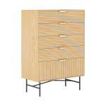 Spintelė BASSEL 80x40xH114cm, 3D melaminas
