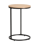 &Scaron;oninis staliukas HEDVIG D40xH60cm, uosio/juodos spalvos
