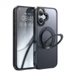 Mcdodo PC-4930 MagSafe dėklas iPhone 16 su stovu (juodas)