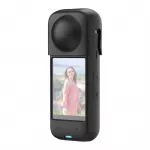 Silikoninis apsauginis dėklas Puluz, skirtas Insta360 X4 (juodas)
