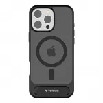 Torras Pstand serijos dėklas iPhone 16 Pro (juodas)