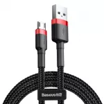 Baseus Cafule Micro USB laidas 1.5A 2m (raudonas + juodas)