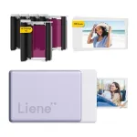 Liene Pearl N200 Pro 2x3" ne&scaron;iojamas nuotraukų spausdintuvas (violetinis)