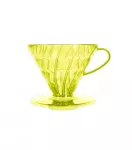 Hario V60-02 Candy Edition plastikinis la&scaron;intuvas su 40 filtrais - Geltona