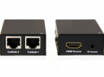 HDMI padalinimo ir pratęsimo įrenginys 2 linijoms 60 m YLE0102