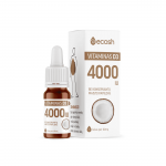 ECOSH vitaminas D3 su kokosų aliejumi 4000IU, 10ml