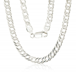 Vyri&scaron;ka sidabrinė grandinėlė Rombo, storis: 5.5 mm