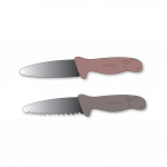 Filibabba - Beginner's cutting knives - 2-pack - Warm Grey + Rose - (FI-03338)