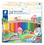 Staedtler - Noris erasable colour pencils with eraser &ndash; 24 pcs (144 50NC24)