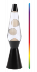 iTotal - LED Lava Lamp with Color-changing Light, White Wax and Black Base - Black - 36 cm (XL2937)