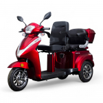 Elektrinis triratis motoroleris / mopedas MS04, 1kW 20AH Ličio jonų EEC Raudona